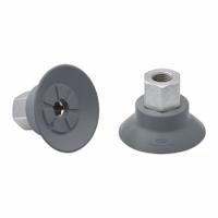 SCHMALZ Vacuum Pad Assembly: G1/8 in, 54.3 mm Pad Dia, NBR, 55 A, Gray, 31 mm Pad Ht (MPN 10.01.01.14095). Key specifications — attr1019168: 55 A; attr1019165: 10.01.01.14095; attr1019167: SCHMALZ; attr1019180: Gray.
