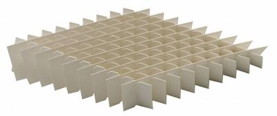 HEATHROW SCIENTIFIC Divider: 5 1/8 in Overall Lg, 5 1/8 in Overall Wd, Cardboard - Cold Storage Box Cell Dividers