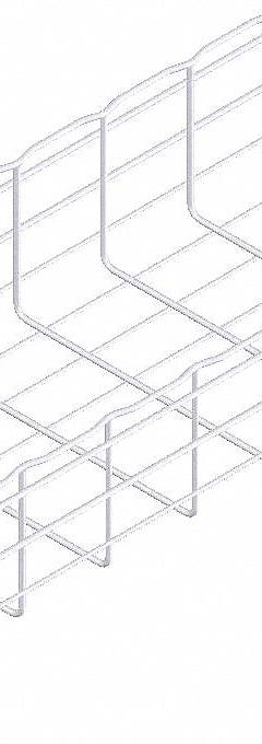 CABLOFIL Wire Mesh Cable Tray: 12 in Wd, 6 in Ht, 10 ft Lg, 155 lb, Steel, Zinc Plated (MPN CF150/300EZ). Key specifications — Material: Steel; Manufacturer Part Number: CF150/300EZ; Brand: CABLOFIL; Finish: Zinc Plated; Item [MERCH]: Wire Mesh Cable Tray.