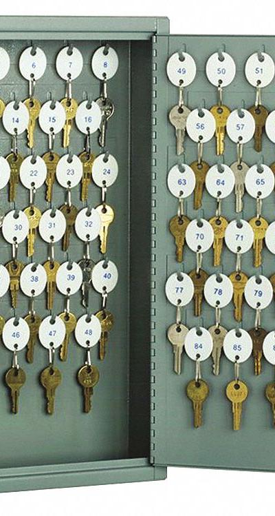 ABILITY ONE Key Cabinet: 90 Key Capacity - Key Cabinets with Key Lock