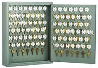 Key Cabinet: 90 Key Capacity, Steel, Gray, 17 1/4 in Ht, 14 in Wd, 3 1/4 in Dp, Wall Mount (MPN 7125-00-285-3049). Key specifications — Brand: ABILITY ONE; Finish: Enamel; Includes Key Tags: Includes Key Tags; Includes Mounting Hardware: Mounting Hardware Included; Color: Gray; Mounting Location: Wall; Material: Steel.