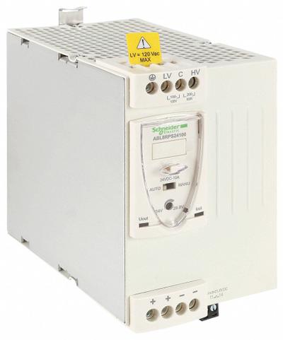 SCHNEIDER DC Power Supply: DIN Rail, 240 W Output Power - Rated, 10 A Current - Output - DIN Rail Mount DC Power Supplies