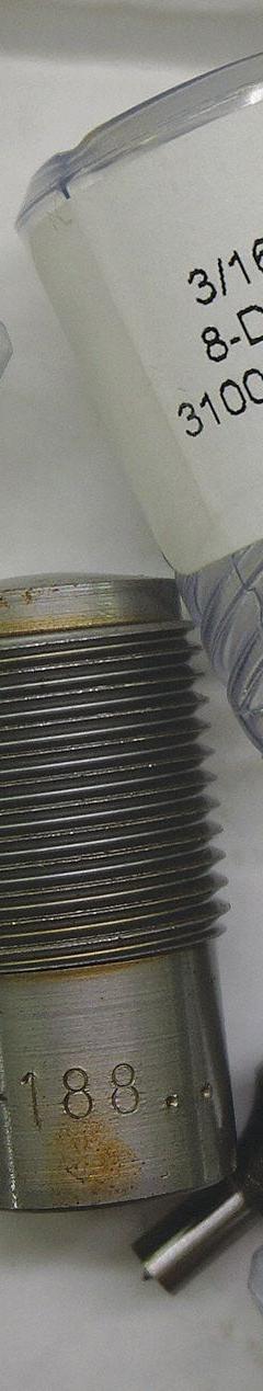 ROPER WHITNEY Die: 158 ga Capacity (Steel), 8 Punch, 3/16 in Punch Dia, 3/16 in Die Size, Round (MPN 200080188). Key specifications — attr67935: ROPER WHITNEY; attr79097: Die; attr79098: 8 Punch.