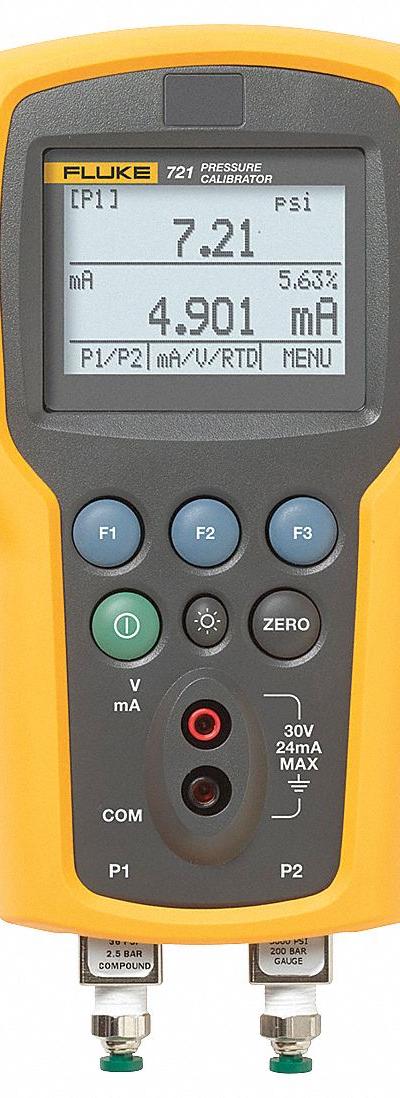 FLUKE Handheld Pressure Calibrator: FLUKE-721-3601 - Handheld Pressure Calibrators for Gas Custody Transfer