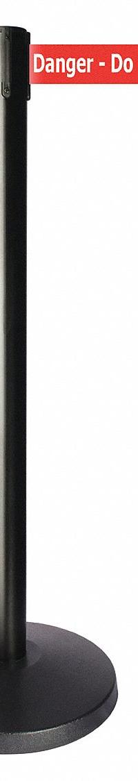 QUEUEWAY Barrier Post with Belt: Red, No Pattern, Danger Do Not Enter, 10 ft Belt Lg, Black (MPN QPLUS-33-RI). Key specifications — attr981468: ABS; attr981465: Red; attr981461: QUEUEWAY; attr981440: Metal Alloy; attr981443: Black; attr981449: Danger Do Not Enter; attr981448: White.