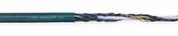 CHAINFLEX Control Cable: 14 AWG, 18 Conductors, 100 ft, PVC Jacket, 600 V (MPN CF5-25-18-100). Key specifications — Conductor Material: Copper; Conductor Configuration: Single; Minimum Bend Radius Factor - Fixed: 4 x OD; Minimum Bend Radius Factor - Flexible: 5 x OD; Includes Ground: Yes; Minimum Bend Radius Factor - E-Chain: 6.8 x OD; Resistance Properties: Heat Resistant; Standards: cRUus.