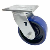 APPROVED VENDOR Plate Caster: Swivel, No Brake, Polyurethane, 5 in Wheel Dia, 2 in Wheel Wd, Plain (MPN 29XU51). Key specifications — Wheel Bearing Type: Plain; Wheel/Tread Color: Blue; Brand: APPROVED VENDOR; Caster Type: Swivel.