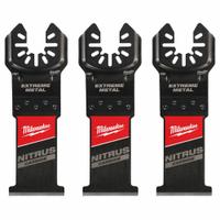 MILWAUKEE Oscillating Tool Blade: 1 3/8 in Blade Wd, 4 3/16 in Overall Lg, Straight Cutting, Carbide (MPN 49-25-1563). Key specifications — attr1097473: Cement Board; attr1097476: MILWAUKEE; attr1097456: Straight Cutting.