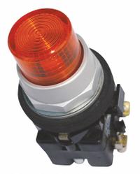 EATON Illuminated Push Button: Illuminated, Extended Profile, Metallic, 30 mm, 2NO/2NC (MPN HT8GBAF1Q1F3). Key specifications — Brand: EATON; Action: Momentary; Series: HT800; Push Button Material Type: Metallic.
