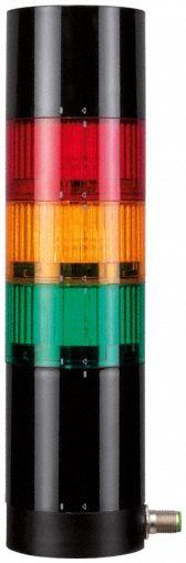 MURRELEKTRONIK Tower Light Assembly: 3 Tier, Green/Red/Yellow, Sounder Tier Included, Flashing (MPN 4000-76713-5310000). Key specifications — Manufacturer Part Number: 4000-76713-5310000; Brand: MURRELEKTRONIK; Operating Voltage: 21.6 to 26.4V; Light Tier Color: Green.