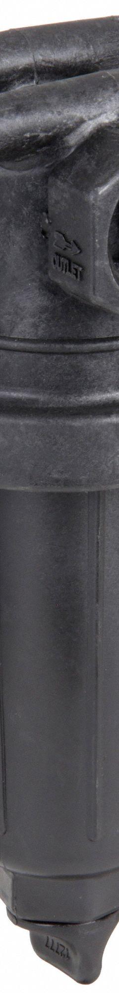 BANJO Inline Strainer: Polypropylene, 1 in, NPT, Mesh, 0.0234 in Screen Size, 9 in Ht, 3 7/8 in Lg (MPN LST100-30). Key specifications — Screen Material: 316 Stainless Steel; Bowl Color: Black; Material: Polypropylene; Brand: BANJO; Seal Material: EPDM; Color: Red.