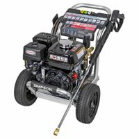 SIMPSON Gas-Powered Pressure Washer: Heavy Duty, Cart, 3,000 psi, 3 gpm, 196 cc Engine Displacement (MPN 61095). Key specifications — attr1034381: Honda; attr1037666: SIMPSON.