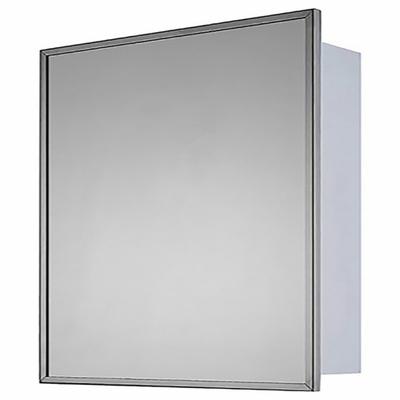 KETCHAM Medicine Cabinet: Square, Glass, 24 in Overall Ht, 24 in Overall Wd - Mirrored Medicine Cabinets