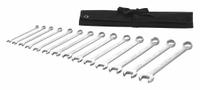 WESTWARD Combination Wrench Set: Alloy Steel, Satin, 14 Tools, 6 mm to 19 mm Range of Head Sizes (MPN 54DG03). Key specifications — attr309520: Satin; attr309519: Alloy Steel; attr324929: WESTWARD; attr309512: Pouch; attr309522: No; attr309533: No.