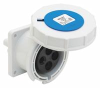 BRYANT Pin and Sleeve Receptacle: Blue, 250V AC, Single Phase, 20 A, 2 Pole, 3 Wire, IEC Grounding (MPN BRY320R6W). Key specifications — Brand: BRYANT.