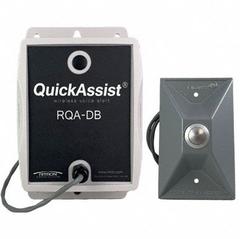 RITRON Quick Assistance Button: RQA-151M-DB-Pack, VHF MURS (No License Required), Gray/Silver. Key specifications — Manufacturer Part Number: RQA-151M-DB-Pack; Brand: RITRON; Color: Silver; Radio Band: VHF MURS (No License Required); Includes: Externally Mounted Push-Button Assembly with 36 in of Wire.