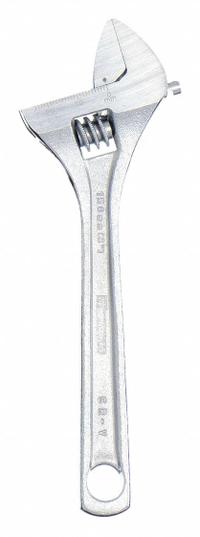 WESTWARD Adjustable Wrench: Alloy Steel, Chrome, 6 in Overall Lg, 15/16 in Jaw Capacity, Adj Wrench (MPN 31D021). Key specifications — attr309359: Chrome; attr324924: WESTWARD; attr309358: Alloy Steel.