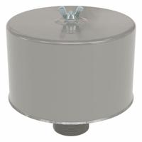 SOLBERG Filter Silencer: 2 in Inlet Size, 135 scfm, 7.25 in Overall Ht, 7.75 in Outside Dia, Paper (MPN F-30P-200). Key specifications — attr60071: F-30P-200; attr60074: SOLBERG.