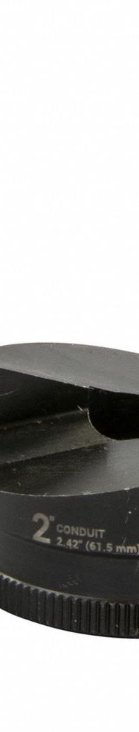 GREENLEE Knockout Punch Set: 10 ga Sheet Metal Capacity (Steel), 2 27/64 in Nominal Size, Round (MPN K2BB-2). Key specifications — attr63418: K2BB-2; attr63421: GREENLEE; attr63425: Yes; attr63427: Ratchet (1 in); attr63430: Mild Steel.