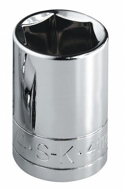 SK PROFESSIONAL TOOLS Socket: Metric, 3/8 in Drive Size, 22 mm Socket Size, 6-Point, Std - 3/8" Drive Hand Sockets