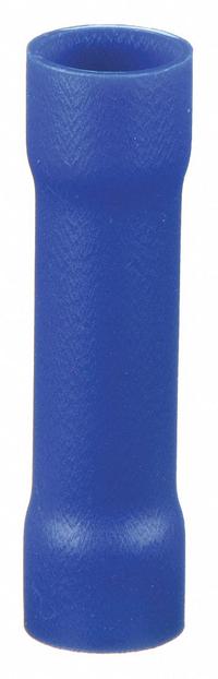 GRAINGER Butt Splice Connector: Blue, Vinyl, For Wire Size 6 AWG – 6 AWG, 600 V, Pack Qty 20 (MPN 4FRD9). Key specifications — Brand: GRAINGER.