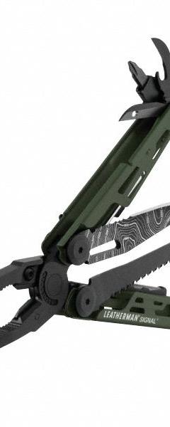 LEATHERMAN Multi Tool Plier: Multi-Tool Plier, 19 Tools, 19 Functions, 4 1/2 in Closed Lg, OD Green (MPN 833016). Key specifications — attr15951: LEATHERMAN; attr15966: Tool Only; attr10312: OD Green; attr15960: Wire Stripper; attr15963: Stainless Steel; attr15971: Multi-Tool Plier; attr15972: 1/4" Box Wrench; attr15977: Fold Open.