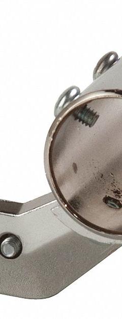 ECONOCO Center Socket: Single, 1 in x 2 in x 1/2 in, Chrome, 16 ga Gauge, Silver (MPN RC8). Key specifications — Product Type: Round Tube Hangrail Center Socket; Color: Silver; For Display Type: Single or Double Slotted Standards; Material: Steel; Duty Rating: Heavy Duty; Brand: ECONOCO; Finish: Chrome; Mounting Type: Snap-on.