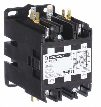 SQUARE D Definite Purpose Magnetic Contactor: 2 Poles, 208-240V AC, 60 A - Non-Reversing Definite Purpose Contactors