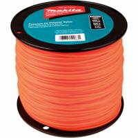 MAKITA Trimmer Line: Co-Polymer Nylon, 0.095 in Dia, 840 ft Overall Lg, Round, Orange (MPN T-03414). Key specifications — Brand: MAKITA; Compatible Manufacturer Number: 385KK5; Compatible Product Type: Trimmer Heads; Material: Co-Polymer Nylon.