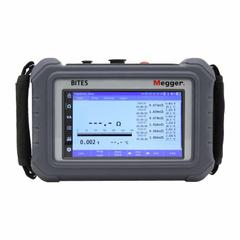 MEGGER Battery Capacity Analyzer: 100 V to 240 V, Lead Acid/Lithium-Ion/NiCD, LCD Touchscreen (MPN BITE5-ADV). Key specifications — Testing Functions: Temperature; Includes Tester Batteries: Batteries Included; Batteries Tested: Lithium-Ion; Brand: MEGGER.