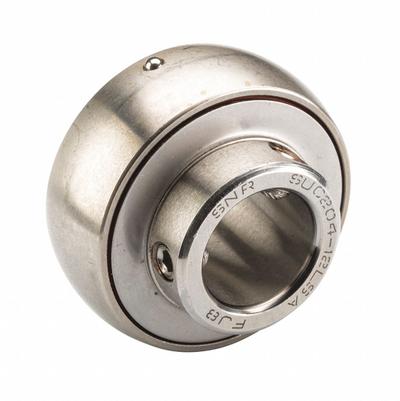NTN Insert Bearing: SUC208-24FG1, 1 1/2 in Bore, 3 9/64 in OD, 0.826 in Outer Ring Wd - General Purpose Spherical Insert Bearings