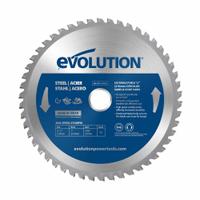 EVOLUTION Circular Saw Blade: 8 1/4 in Blade Dia., 50 Teeth, 0.08 in Cut Wd, 1 in Arbor Size (MPN M210TCT-50CS). Key specifications — attr1116119: EVOLUTION; attr1145631: Low-Carbon Steel.