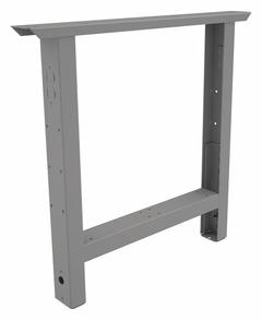 TENNSCO Adjustable Straight Leg: Adj Ht, Leg Extender, 3 in Overall Wd, 36 in Overall Dp, Steel (MPN AL-3236 MED GREY). Key specifications — Brand: TENNSCO; Material: Steel; Includes Mounting Hardware: No.