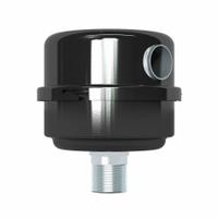 SOLBERG Filter Silencer: 3/4 in (M)NPT Inlet Size, 25 cfm, 4.5 in Overall Ht, 4.12 in Outside Dia (MPN FS-10-075). Key specifications — attr60071: FS-10-075; attr60074: SOLBERG.