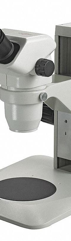 ACCU-SCOPE Microscope: Stereo, Binocular, 0.67X to 4.5X, 22 mm Optical Field of View, Std, Eyeguards (MPN 3075-PFS). Key specifications — attr1026089: Standard; attr1026045: 11-13/32 in x 12-1/2 in; attr1026048: ACCU-SCOPE; attr1026055: Yes; attr1026068: 10X; attr1026078: 0.67X to 4.5X; attr1026095: 100 mm.