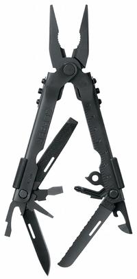 GERBER Multi-Tool: Multi-Tool Plier, 14 Tools, 14 Functions, 5 in Closed Lg, 6 5/8 in Open Lg, Black (MPN 47550). Key specifications — attr15951: GERBER; attr10311: MP600 Black w/ Sheath; attr10312: Black; attr15963: Stainless Steel; attr15971: Multi-Tool Plier; attr15972: Wire Cutter; attr15977: Slide-Out; attr15981: MP600.