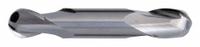 CLEVELAND Ball End Mill: Carbide, TiAlN Coated, Double End, 2 Flute, 3/32" Mill Dia, 3/16" LOC (MPN C80206)