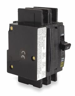 SQUARE D Miniature Circuit Breaker: 20 A, 120/240V AC, Single Phase, 10kA at 120/240V AC, 2 Poles (MPN QOU2201021). Key specifications — Phase: Single; Amps: 20 A; AC Voltage Rating: 120/240V AC; Max. AIR Rating: 10kA at 120/240V AC; For Use With: Air Conditioning and Refrigeration Equipment; Brand: SQUARE D.