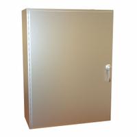 HAMMOND Electrical Enclosure: Stainless Steel, 48 in x 36 in x 16 in, NEMA 12/13/3R/4/4X, Hinged (MPN HW483616SSHK). Key specifications — Brand: HAMMOND; Closure Method: Handle; Enclosure Material: Stainless Steel.