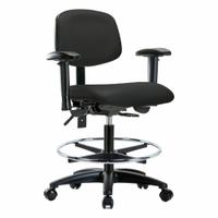 Ergonomic Chair: Vinyl, Arms Included, Ht Range 21 in to 28 1/4 in, 18 1/2 in Seat Wd, 17 in Seat Dp (MPN BR-VMBCH-RG-T1-A1-CF-RC-8540). Key specifications — Foot Support: Yes; Back Tilt Backward: 13.5°; Back Tilt Forward: 10.5°; Base Material: Nylon; Brand: APPROVED VENDOR; Product Type: Ergonomic Chair; ESD-Safe: Not ESD Safe; Seat Tilt Backward: 3°.