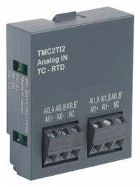 SCHNEIDER ELECTRIC Analog Input Module: (2) Analog In (MPN TMC2TI2). Key specifications — Manufacturer Part Number: TMC2TI2; Power Required: 24V DC; Product Type: Analog Input Module; Series: M221C; Number and Type of Inputs: (2) Analog.