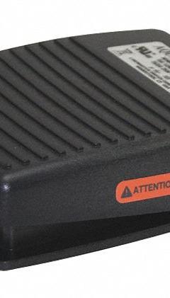 LINEMASTER Foot Switch: Atlas Series, 1 Pedals, Maintained, SPST-NO (MPN 971-DJ). Key specifications — Switch Action: Maintained; Foot Guard Included: No Guard Included; Brand: LINEMASTER; Series: Atlas; Power Source: Electrically Corded.