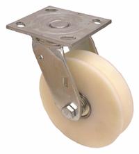 APPROVED VENDOR Plate Caster: Swivel, 5 in Wheel Dia, 2 in Wheel Wd, 6 7/16 in Mounting Ht, Slot (MPN P21S-DSPKGSPO 125K-14). Key specifications — attr1100373: APPROVED VENDOR.