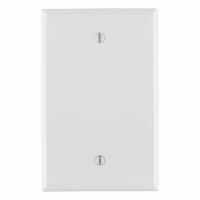 LEVITON Wall Plate: Blank, 1 Gang, White, Midsize Size (MPN PJ13-W). Key specifications — Brand: LEVITON; Material: Nylon.