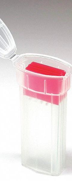 Lab Slide Mailer: Slides Holds Container, 5 Slides, Polypropylene, Natural (MPN 513055-100). Key specifications — Brand: GLOBE SCIENTIFIC; Color: Natural; Holds Container Style: Slides; Material: Polypropylene.