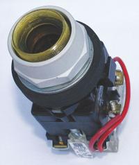 EATON Extended Push Button: 30 mm Mounting Size, Non-Metallic, Momentary (MPN HT8GDFV). Key specifications — Brand: EATON; Action: Momentary; Series: HT800; Push Button Material Type: Non-Metallic.