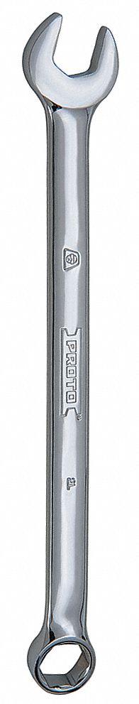 PROTO Combination Wrench: Alloy Steel, Chrome, 7 mm Head Size, 5 1/8 in Overall Lg, Offset (MPN J1207MH-T500). Key specifications — attr309539: 7 mm; attr309567: Yes; attr324930: PROTO.