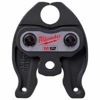 MILWAUKEE Press Jaw: 3/4 in Pipe, PEX, For ASTM F1807/F2159, Compact Tool Types (MPN 49-16-2453C). Key specifications — attr518773: Jaws; attr518762: PEX; attr518771: Steel; attr518761: ASTM F1807/F2159; attr518760: MILWAUKEE.