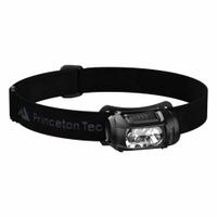 PRINCETON TEC Industrial Headlamp: 300 lm Max. Brightness, 43 hr Max Run Time, 46 m Max Beam, Black (MPN HYB-UV-BK). Key specifications — Brand: PRINCETON TEC; Battery: 3 AAA.