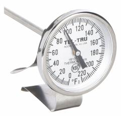 TEL-TRU Laboratory Dial Thermometer: 0°F to 220°F, +/- 1% Accuracy, 12 in Stem Lg, Fahrenheit (MPN GT100R-12/16121256). Key specifications — Accuracy: +/- 1%; Brand: TEL-TRU; Temperature Units: Fahrenheit.